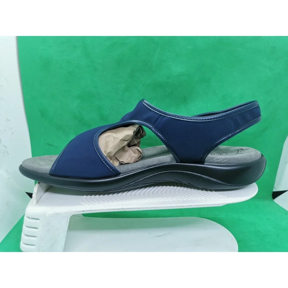 SAS Harmony Heel Strap Sandals Women's Size 10 M Navy Comfort Support Adjustable